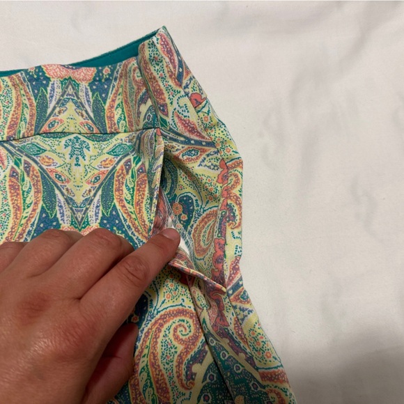 Ann Taylor Madison Paisley Skirt Size 8 - Picture 4 of 13